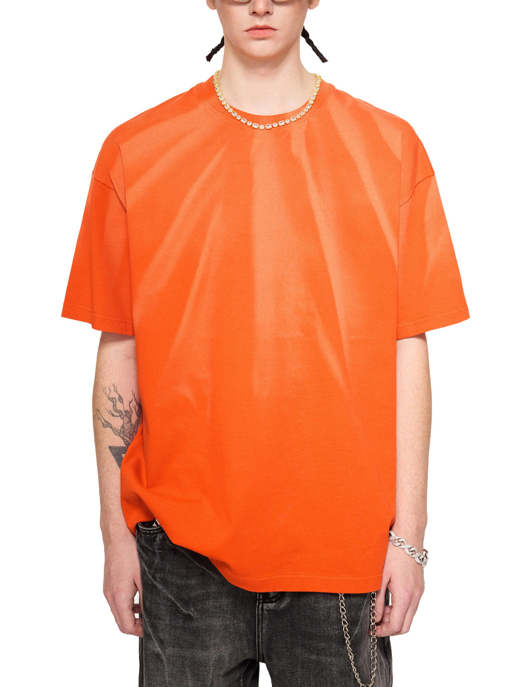Hand-Scrunched Sunfade T-Shirt – Vintage Streetwear | Tapstitch-3
